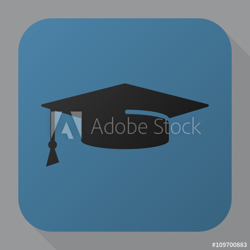 500x500 Graduation Cap Icon Vector