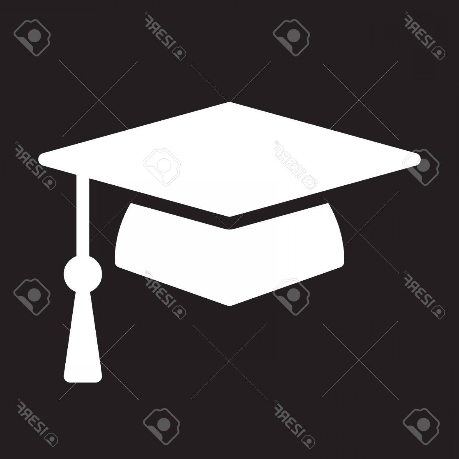1560x1560 Photostock Vector Square Academic Cap Graduation Hat Icon Vector