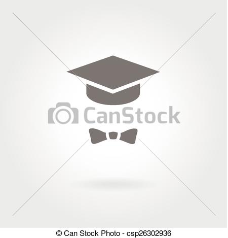 450x469 Vector Graduation Cap Icon In Flat Style.