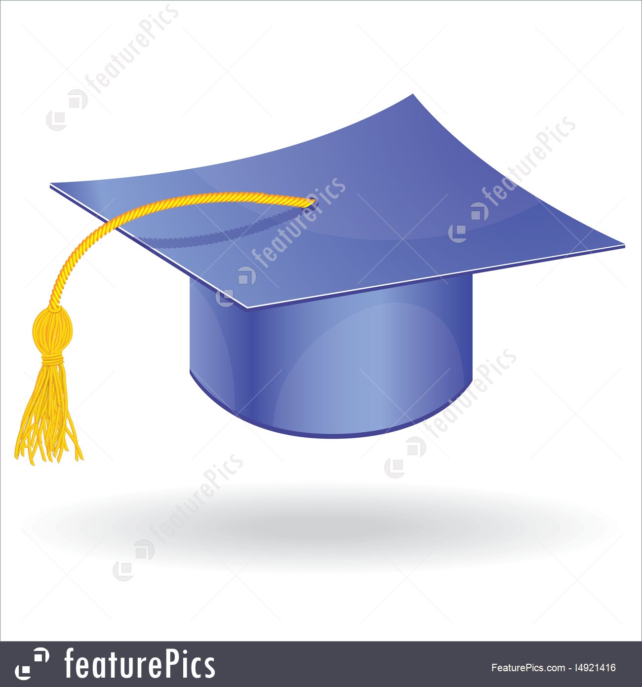 1300x1392 Graduation Cap Vector Stock Illustration I4921416