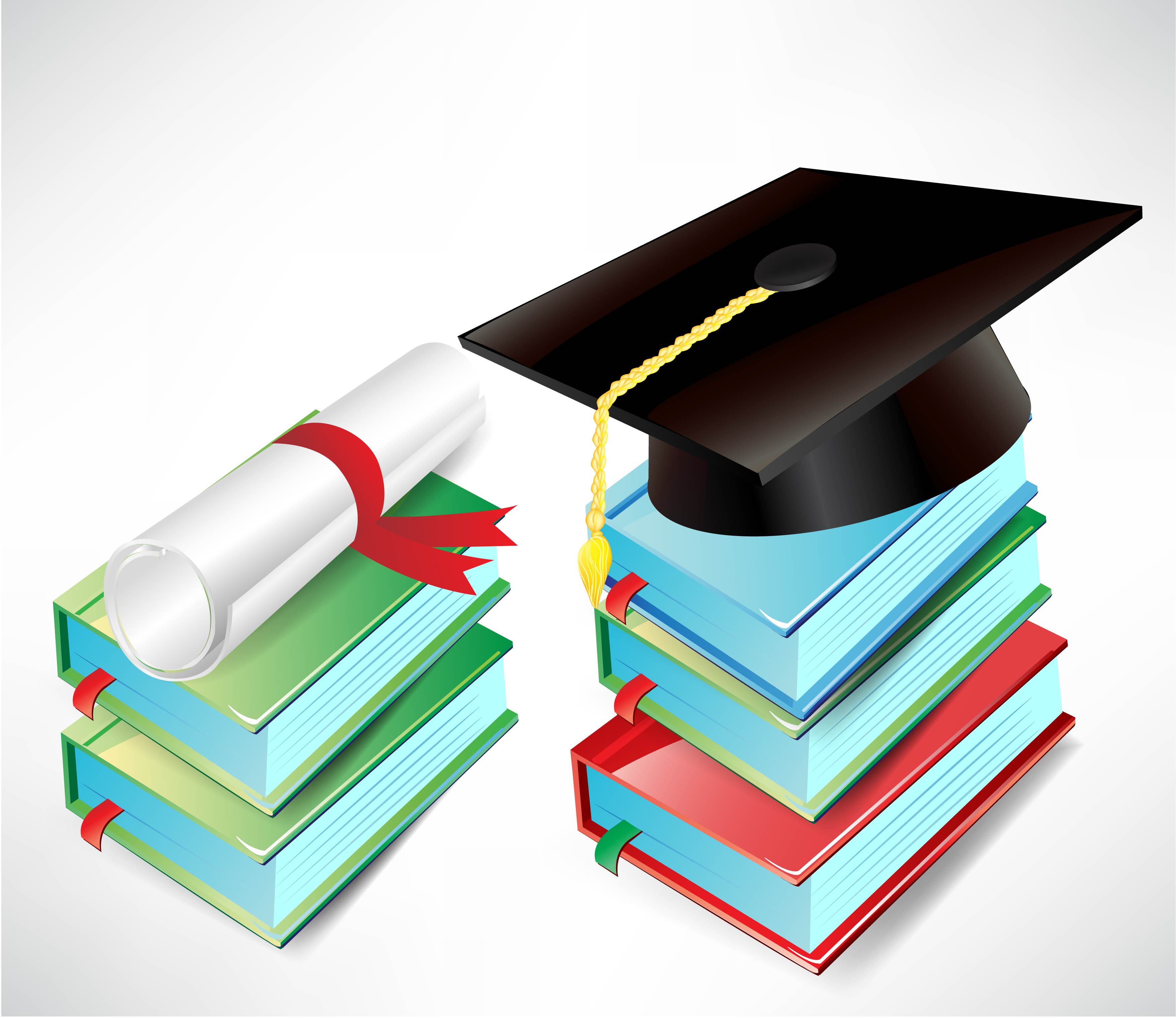 3508x3035 Graduation Cap And Diploma Vector Free Vector