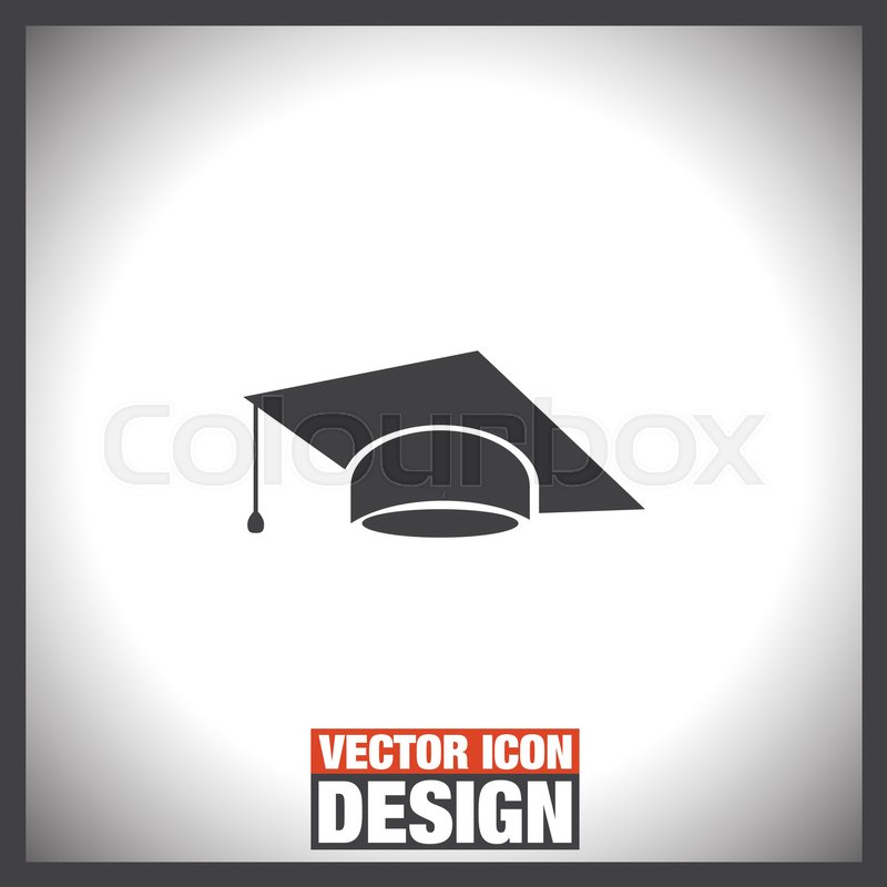 800x800 Graduation Cap Vector Icon. Finals Sign. Diplomatic Hat Stock