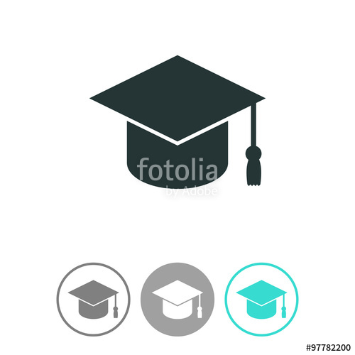 500x500 Graduation Cap Vector Icon. Stock Image And Royalty Free Vector