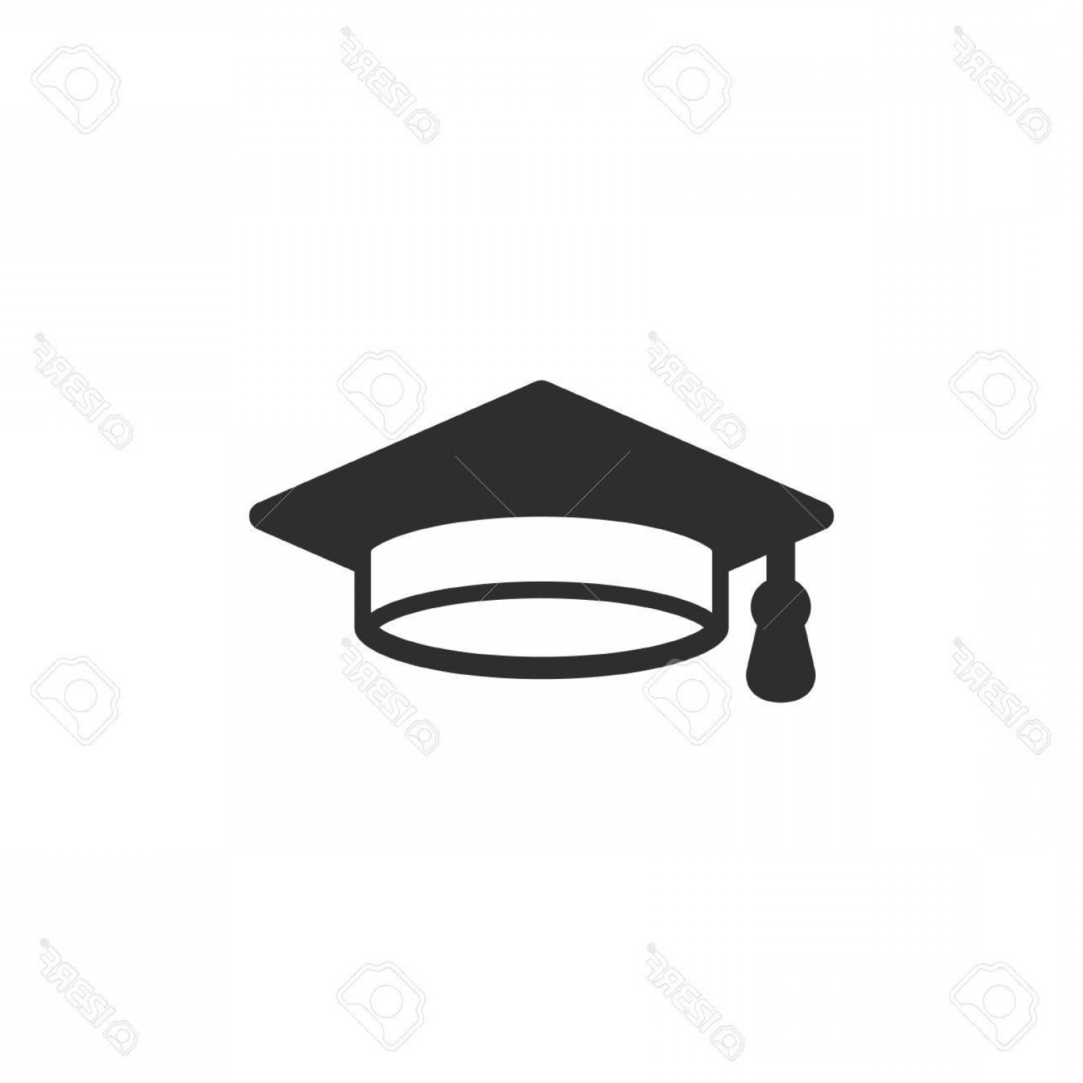 1560x1560 Photostock Vector Graduation Cap Vector Icon Black Illustration
