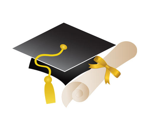 500x430 Graduation Cap Vector Free Vector Download In .ai, .eps, .svg Format