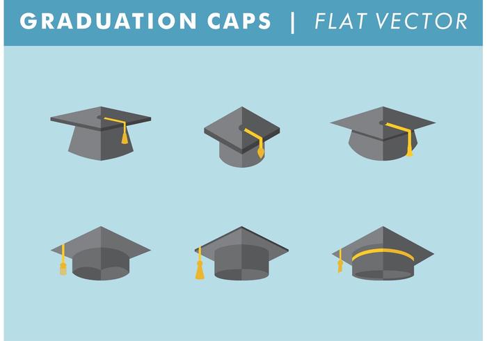 700x490 Graduation Caps Vector
