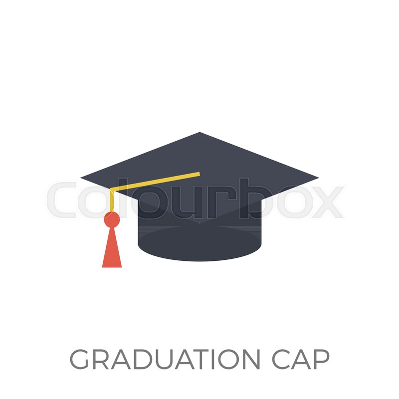 800x800 Graduation Cap Icon Vector. Isolated On White Background. Trendy