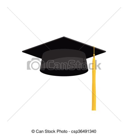 450x470 Graduation Cap Vector Illustration, Academy Hat Icon. Graduation