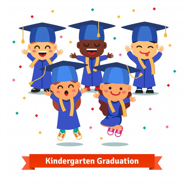 626x626 Kindergarten Graduation Party Vector Free Download