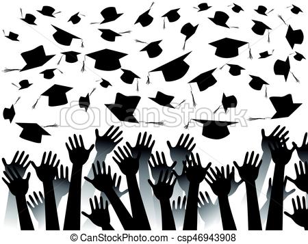 450x357 The Background Of Hands Celebrating Graduation.