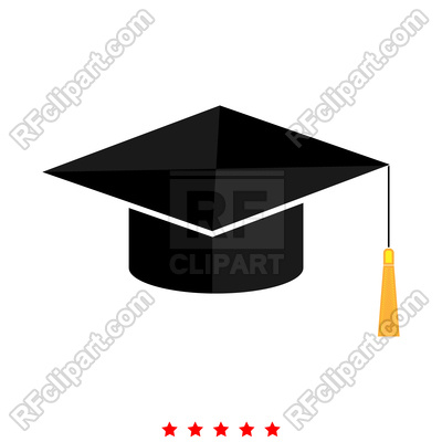 400x400 Graduation Vector Graduation Cap Icon Flat Style Royalty Free