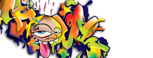 520x199 Graffiti Vectors