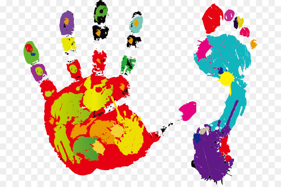 900x600 Footprint Hand Clip Art