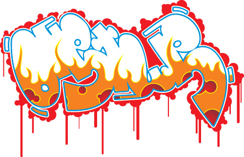 500x323 Graffiti Fonts Vector Free Vector 4vector