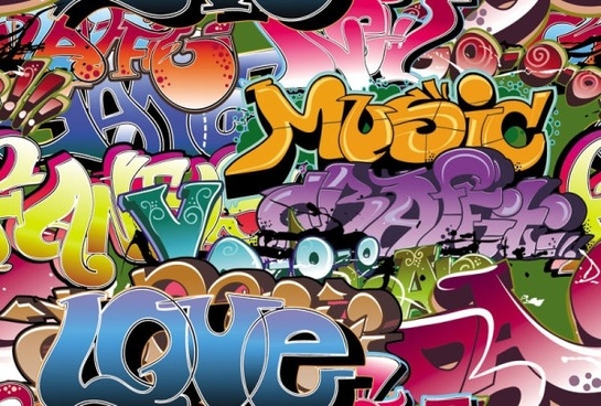 545x368 Graffiti Pattern Free Vector Download (18,992 Free Vector) For