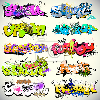 400x400 Graffiti Wall Vector Urban Art Bat Sticker Black Woman Wall Decals