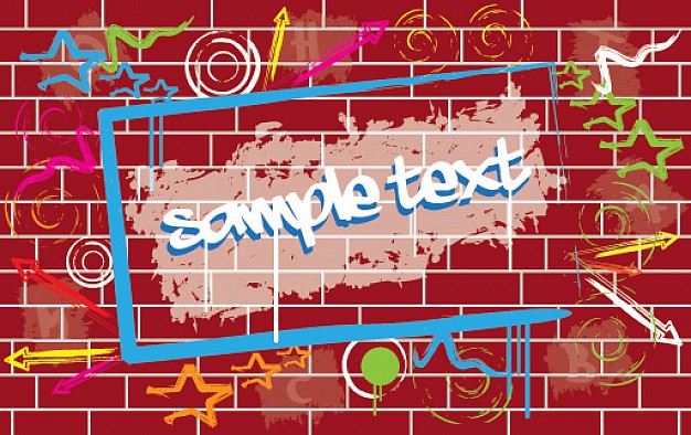 626x394 Graffiti Wall Vector Free Download