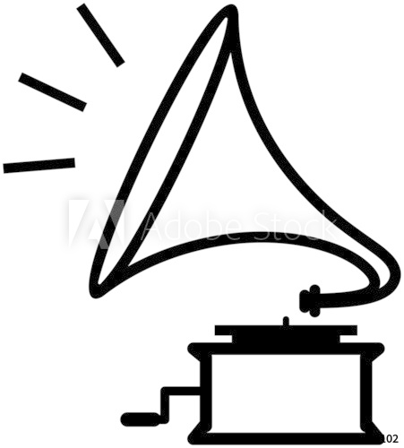 451x500 Gramophone Vector Illustration