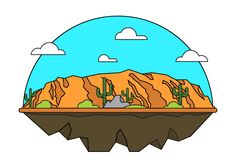 236x165 Grand Canyon Vector Illustration Vectorsampmockups