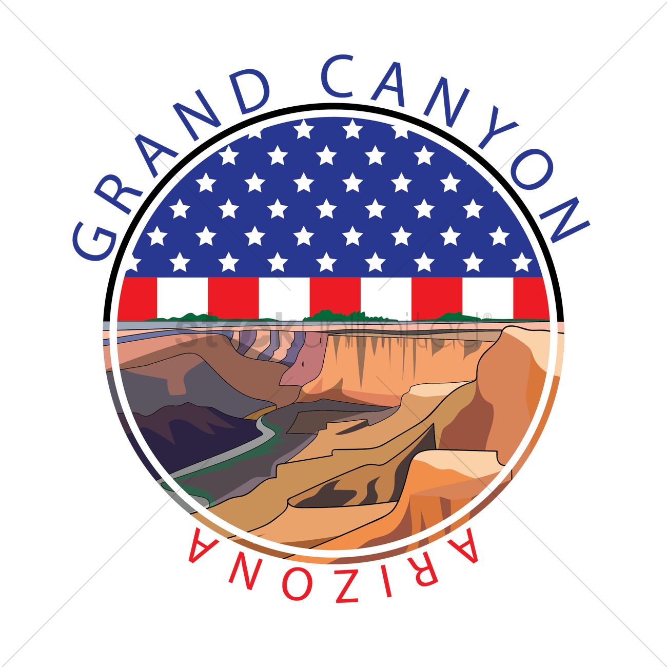 1300x1300 Grand Canyon Vector Image