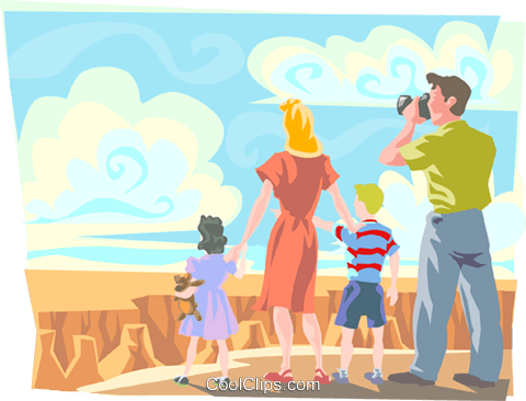 480x366 Touring The Grand Canyon Royalty Free Vector Clip Art Illustration
