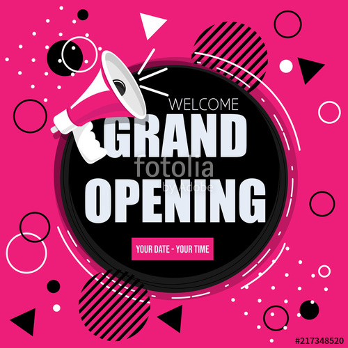 500x500 Grand Opening Banner Stock Image And Royalty Free Vector Files On