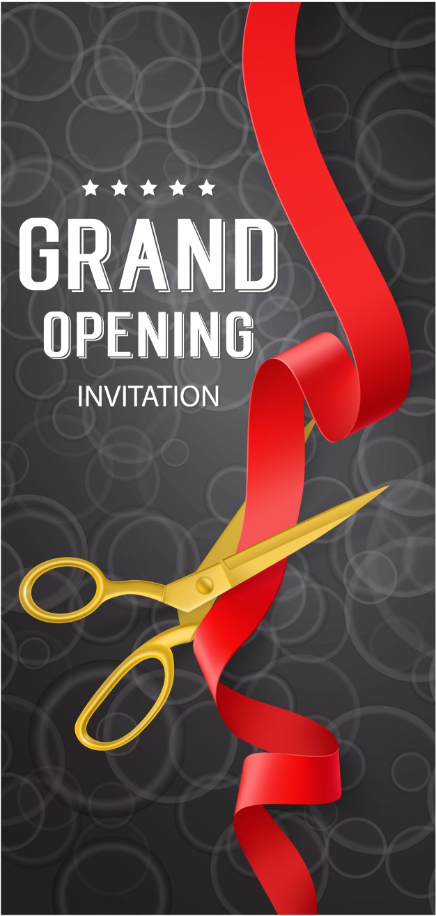 626x1314 Grand Opening Banner Vector Free Download