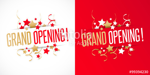 500x250 Grand Opening Stock Image And Royalty Free Vector Files On