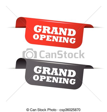 450x470 This Is Red And Gray Vector Elements Grand Opening.