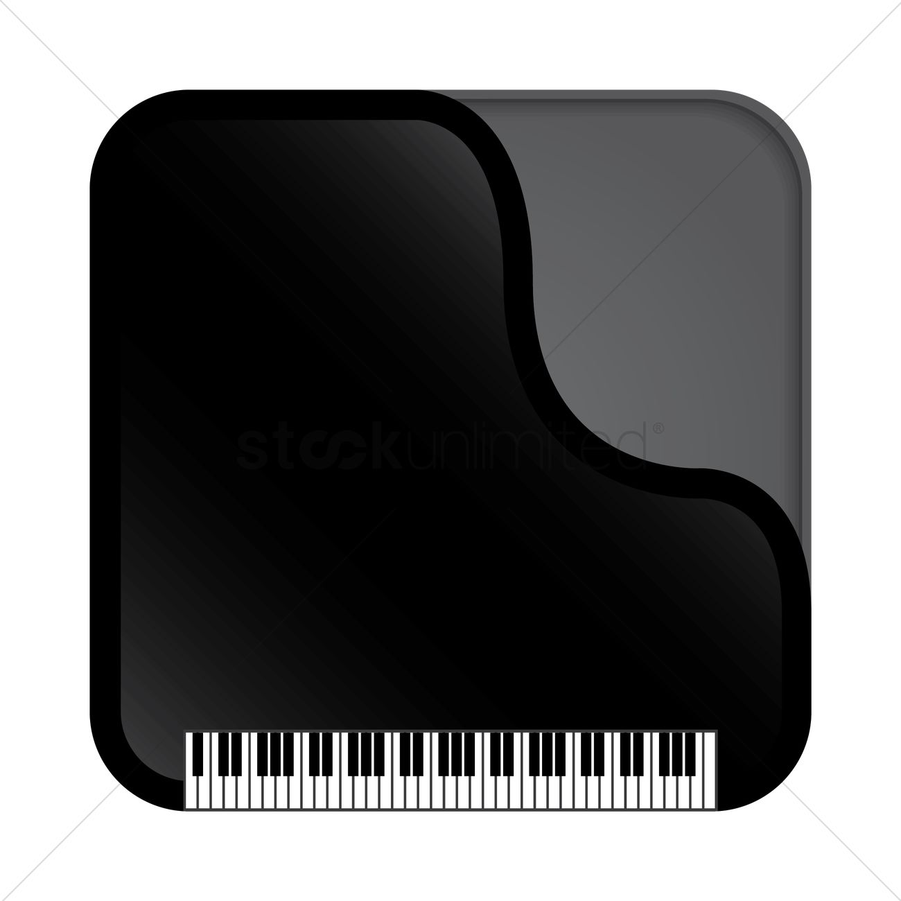 1300x1300 Grand Piano Vector Image