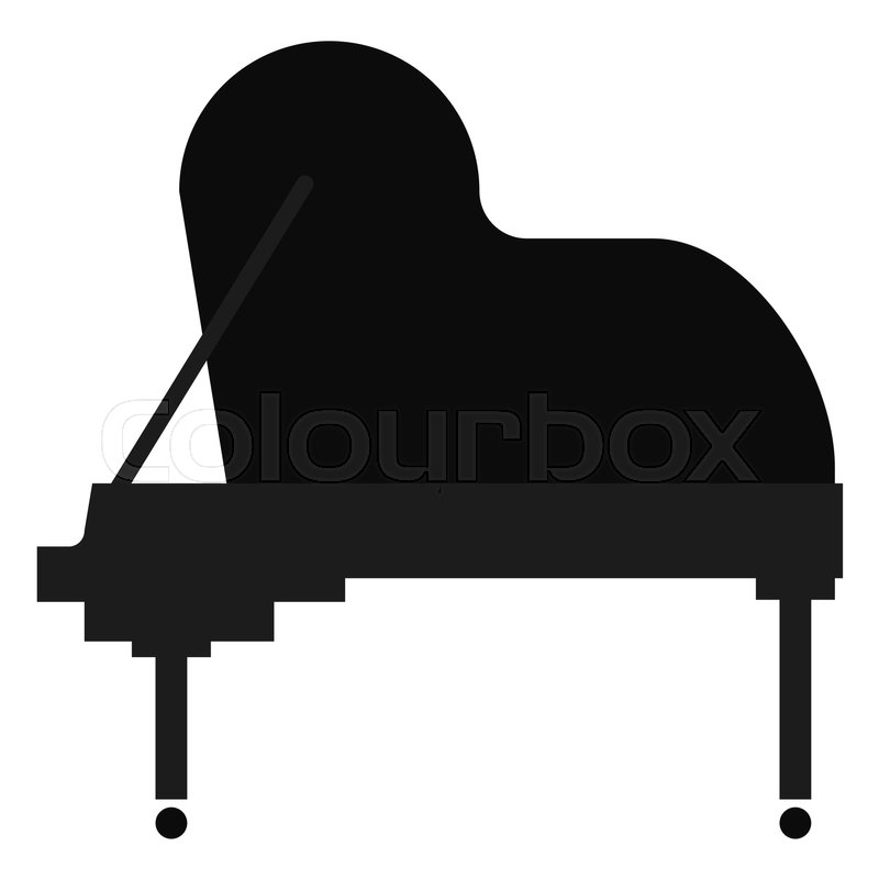 800x800 Grand Piano Musical Instrument Flat Icon, Vector Sign, Colorful