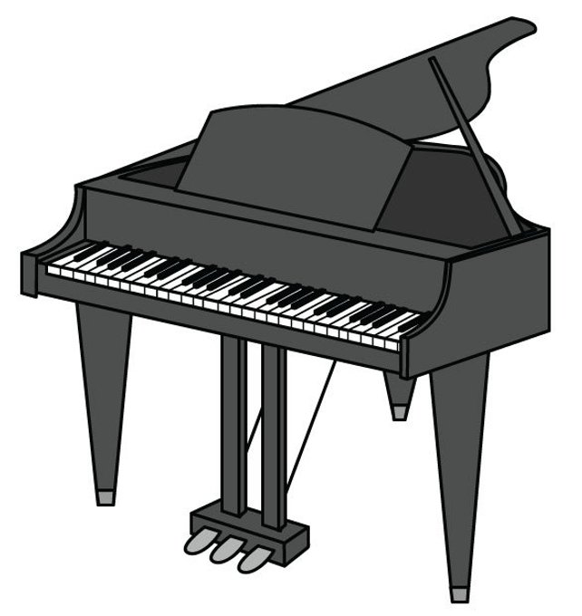 642x680 Piano Clip Art Piano Vector Graphic Digital Download Piano Etsy