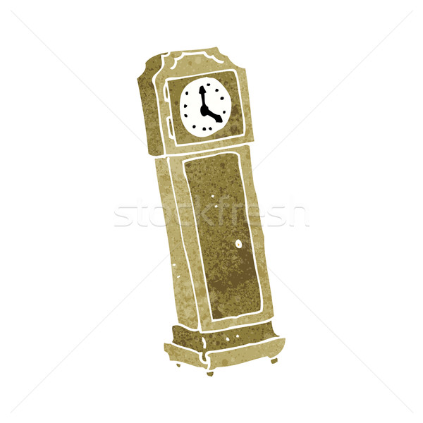 600x600 Cartoon Grandfather Clock Vector Illustration Lineartestpilot