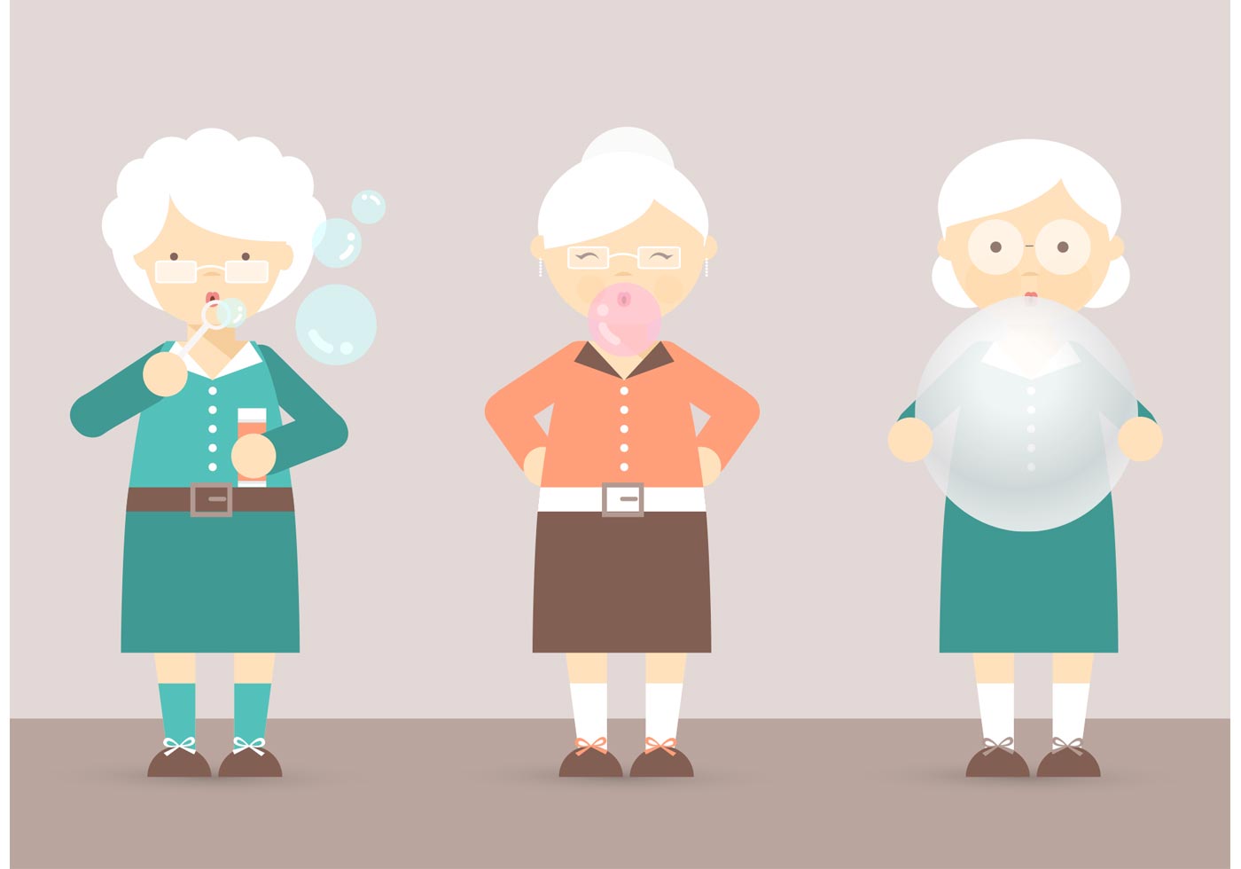 1400x980 Grandma Free Vector Art