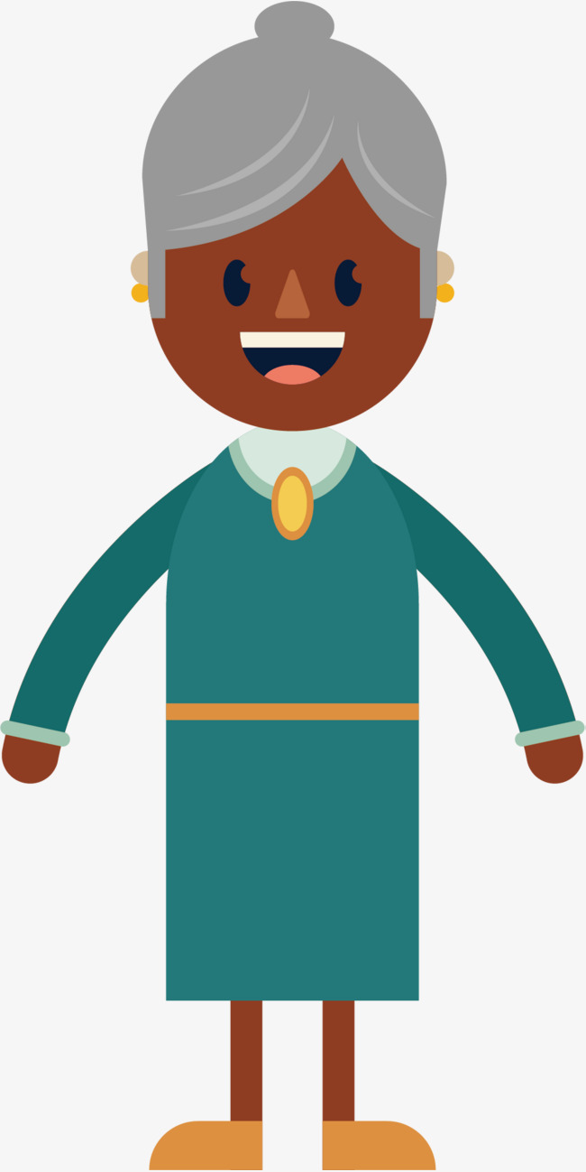 650x1298 White Hair Grandma Vector, Coffee Color, Smile, Ball Head Png And