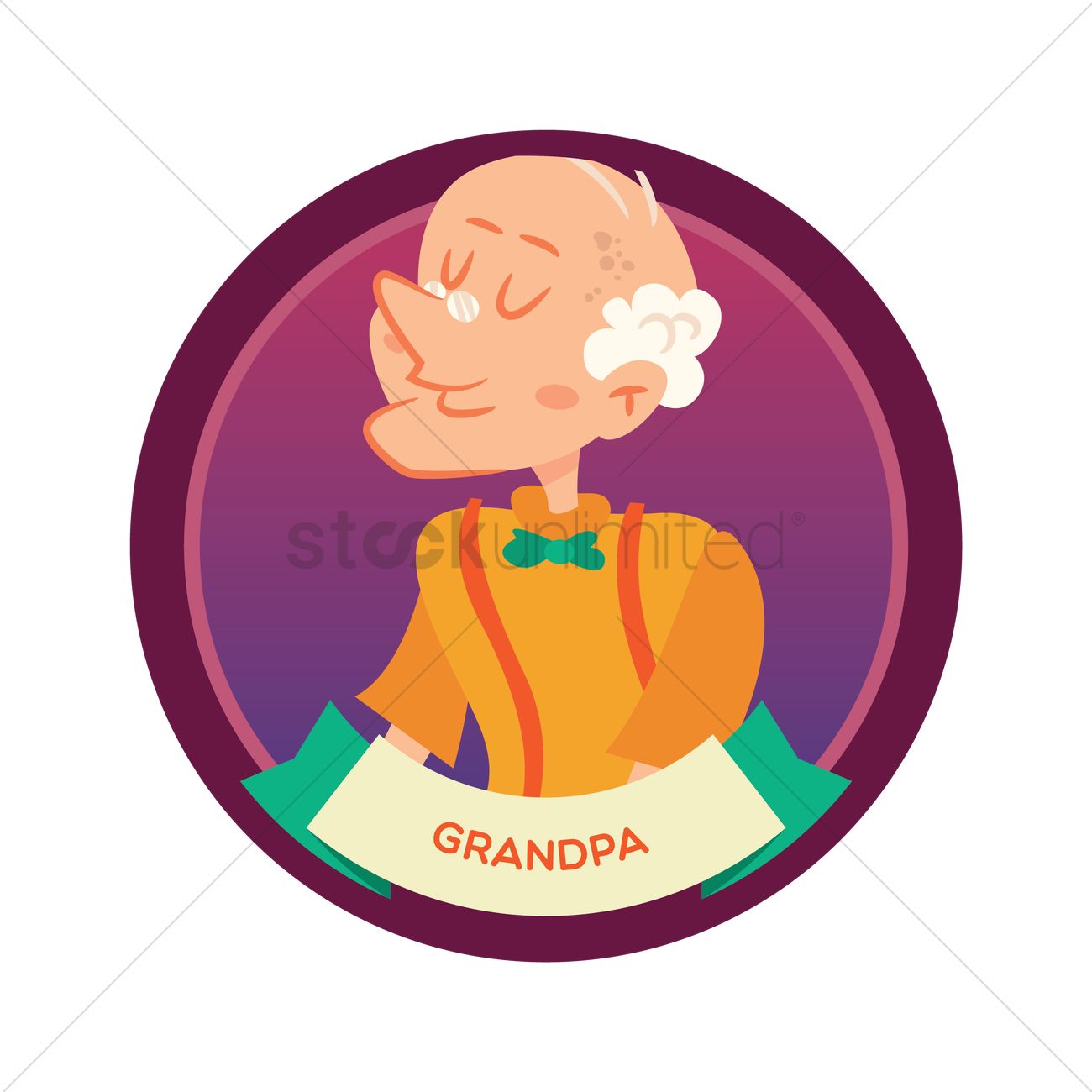 1300x1300 Grandpa Vector Image
