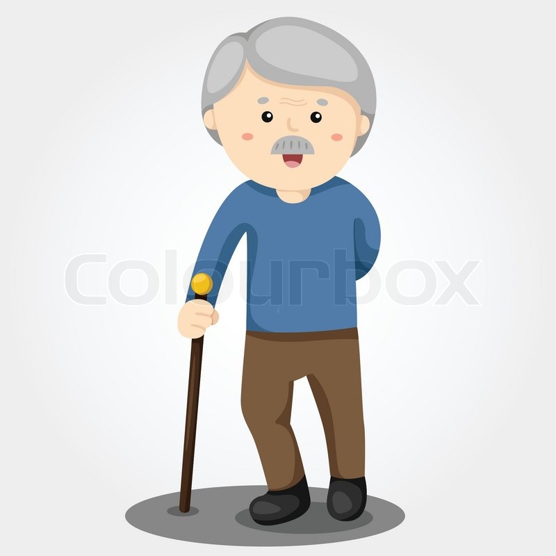 800x800 Illustrator Of Grandfather Smile Stock Vector Colourbox