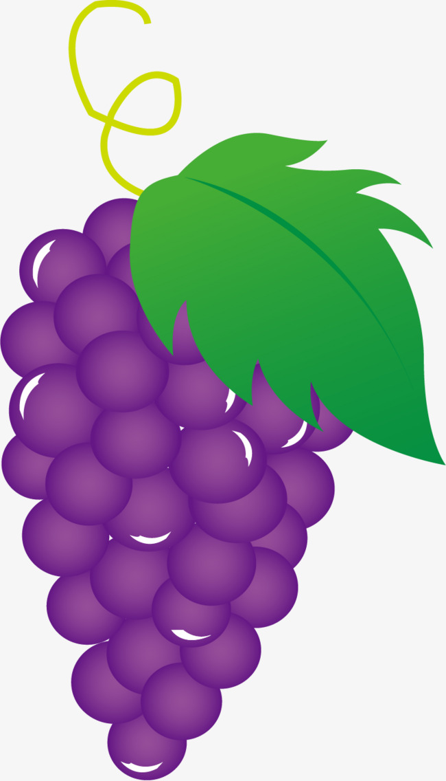 650x1136 Purple Grape Effect Element Vector Material Free Dig, Grape Vector