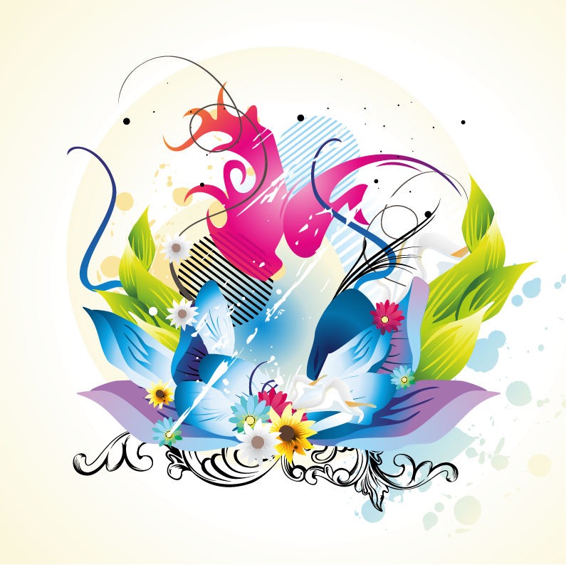 795x793 Floral Design Vector Graphic Free Vector Graphics All Free Web