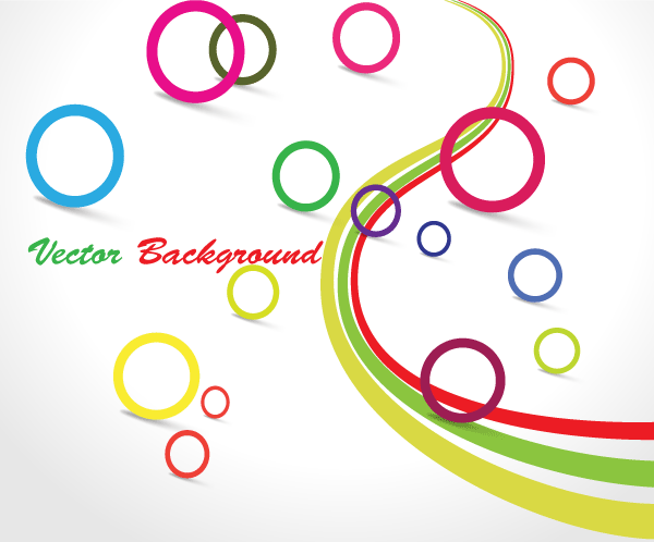 600x498 Free Colorful Circle Vector Graphic Design Background Psd Files