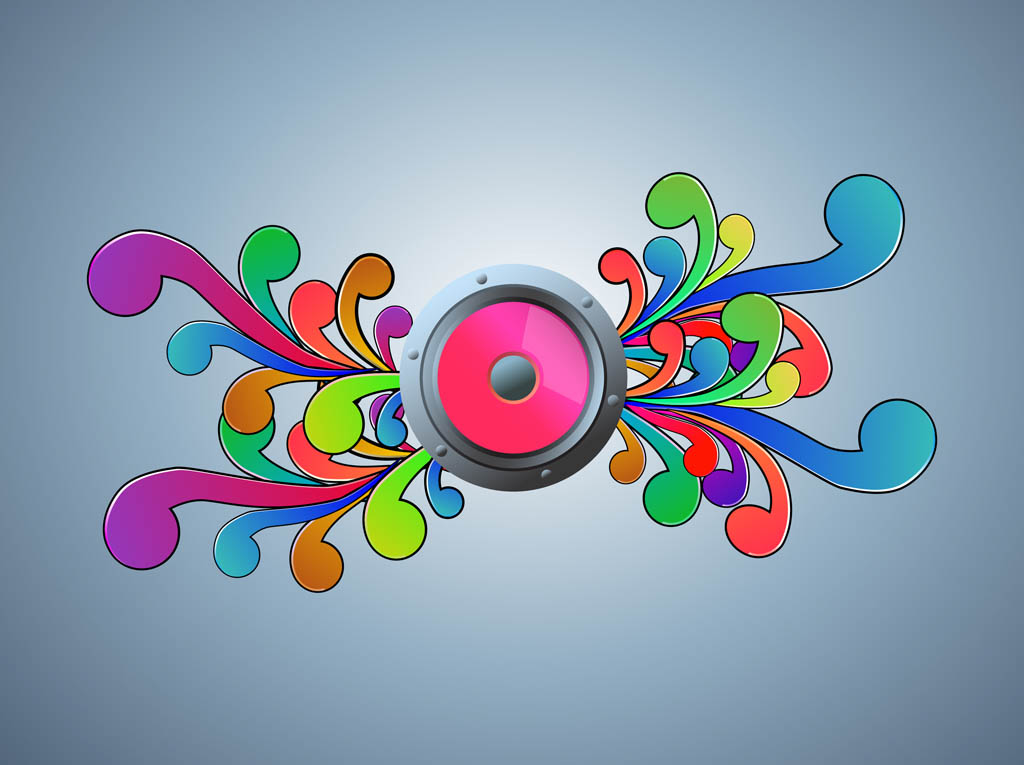 1024x765 Vector Music Speaker Design Vector Art Amp Graphics