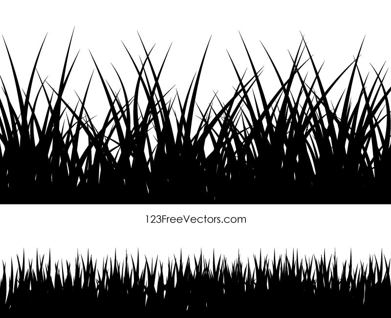 800x650 Grass Vector Silhouette Illustration 123freevectors