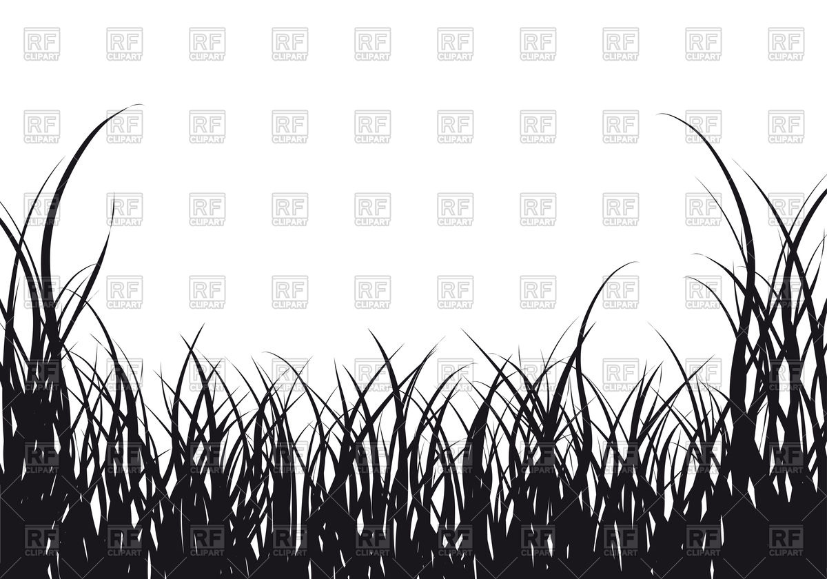 1200x840 Silhouette Of Grass Vector Image Vector Artwork Of Backgrounds
