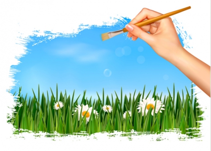 425x306 Summer Grass Vector Background Free Vectors Ui Download