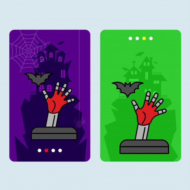 626x626 Happy Halloween Invitation Design With Grave Vector Vector Free