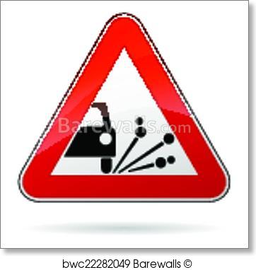 362x382 Art Print Of Vector Gravel Sign Barewalls Posters Amp Prints
