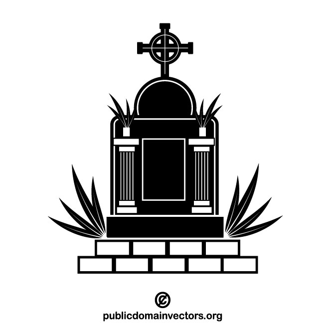 660x660 Gravestone Vector Image