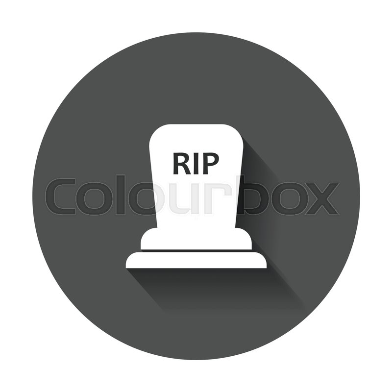 800x800 Halloween Grave Icon. Gravestone Vector Illustration. Rip