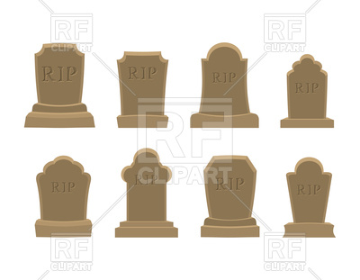 400x311 Set Of Old Gravestone Vector Image Vector Artwork Of Objects