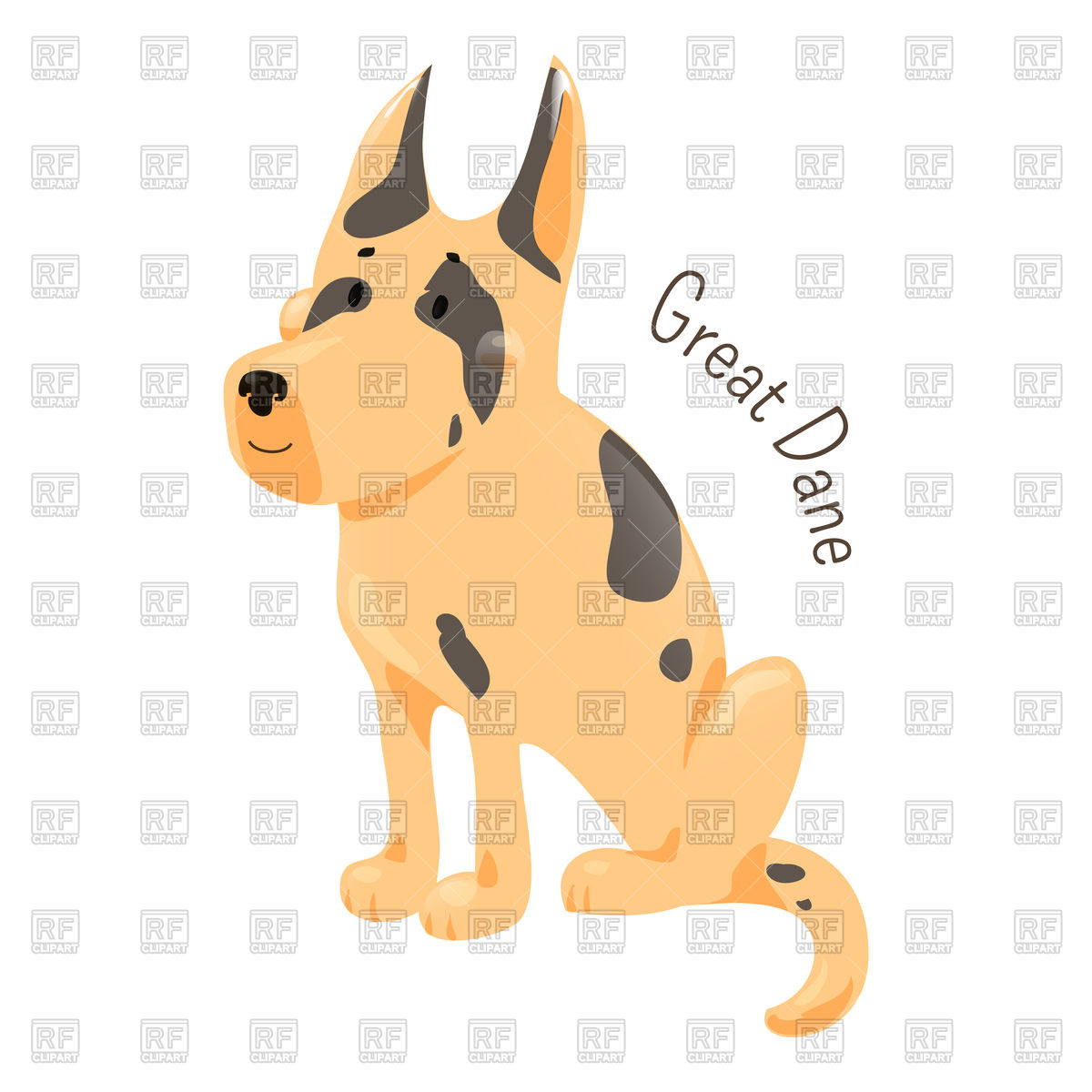 1200x1200 Great Dane Vector Image Vector Artwork Of Plants And Animals